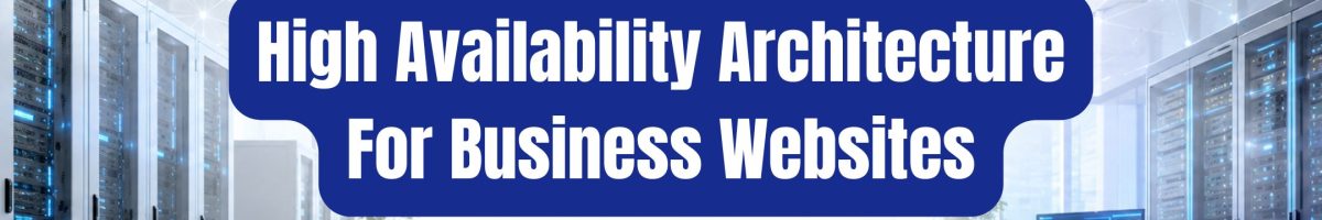 High Availability Architecture for Business Websites